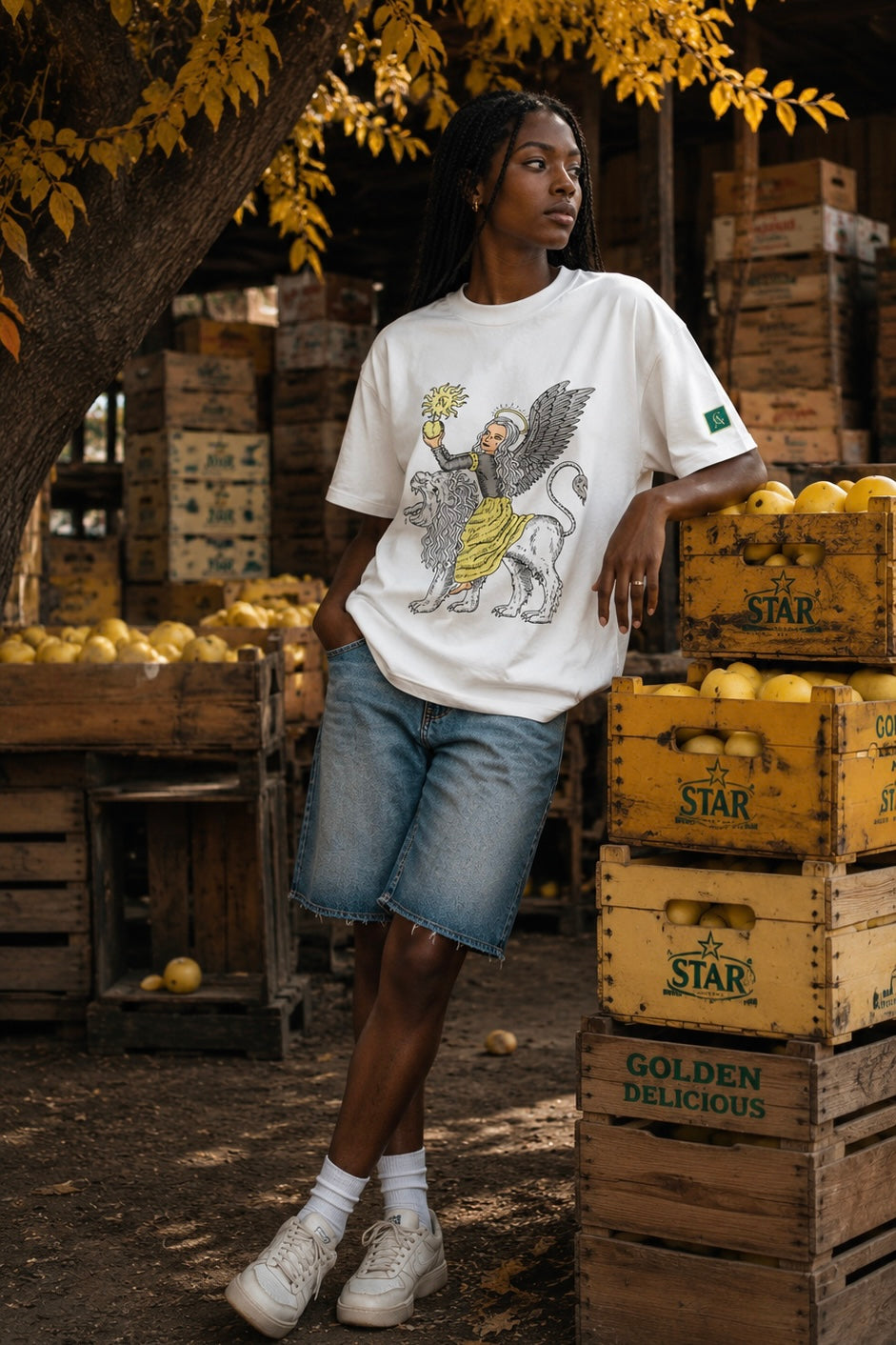 Yellow Apple Classic T-shirt (Unisex) - AG Thexceptional 