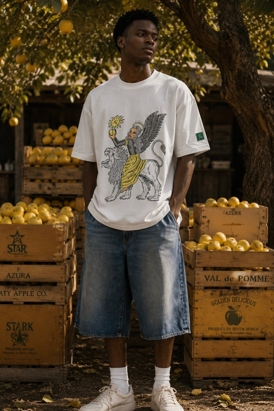 Yellow Apple Classic T-shirt (Unisex) - AG Thexceptional 