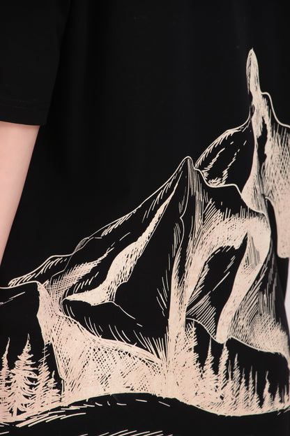 Brown Gaze Lounge T-Shirt  (Unisex)